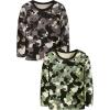 Family Feeling Kids’ Long Sleeve Crewneck Boys Tee T-Shirt(Camouflage)