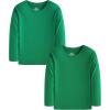 Family Feeling Kids’ Long Sleeve Crewneck Boys Tee T-Shirt(Green)