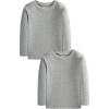 Family Feeling Kids’ Long Sleeve Crewneck Boys Tee T-Shirt(Grey)