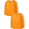 Family Feeling Kids’ Long Sleeve Crewneck Boys Tee T-Shirt(Orange)