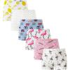 Family Feeling Soft Cotton Girls’ Boyshort Panties Brief Underwear(6 Pack -Animal Printing/Orange Print)