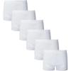Family Feeling Soft Cotton Girls’ Boyshort Panties Brief Underwear(6 Pack -White)