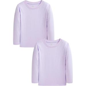 Family Feeling Kids’ Long Sleeve Crewneck Boys Tee T-Shirt(Purple)