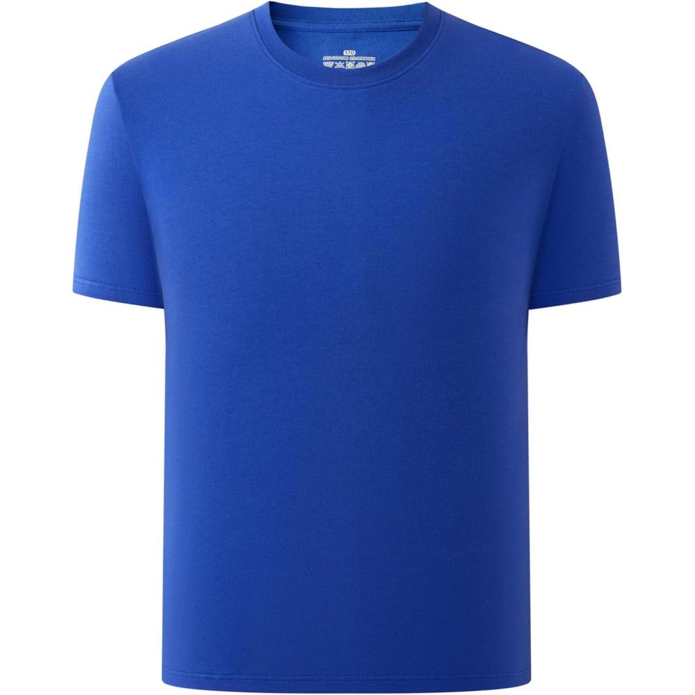 imageFamily Feeling Boys Short Sleeve Summer Crewneck Kids TShirts Top Girls TeeBlue