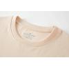 Family Feeling Boys Short Sleeve Summer Crewneck Kids T-Shirts Top Girls Tee(Beige)