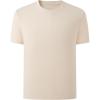Family Feeling Boys Short Sleeve Summer Crewneck Kids T-Shirts Top Girls Tee(Beige)