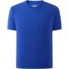 Family Feeling Boys Short Sleeve Summer Crewneck Kids T-Shirts Top Girls Tee(Blue)