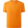 Family Feeling Boys Short Sleeve Summer Crewneck Kids T-Shirts Top Girls Tee(Orange)