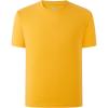 Family Feeling Boys Short Sleeve Summer Crewneck Kids T-Shirts Top Girls Tee(Yellow)