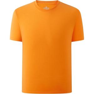 Family Feeling Boys Short Sleeve Summer Crewneck Kids T-Shirts Top Girls Tee(Orange)