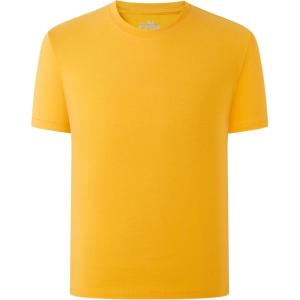 Family Feeling Boys Short Sleeve Summer Crewneck Kids T-Shirts Top Girls Tee(Yellow)