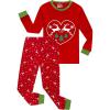 Family Feeling Toddler Holiday Christmas Reindeer Matching Family Long Sleeves Pajamas Set Size 2T