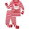 Family Feeling Little Boys Girls’ Santa Claus Christmas Cotton Long Sleeve Pajama Set Pjs 2T