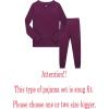 Family Feeling Little Big Boy Pajamas Sets 100% Cotton Pjs Kids Jammies(Solid-violet-red-2022)