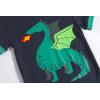 Family Feeling Boys Summer Pajamas Sets Short Sets(Dragon Print/Multicolored)