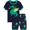 Family Feeling Boys Summer Pajamas Sets Short Sets(Dragon Print/Multicolored)