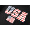 Family Feeling Boys Short Sleeve Summer Crewneck Kids T-Shirts One Piece Girls Tee(American Flag-black)