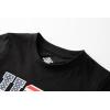 Family Feeling Boys Short Sleeve Summer Crewneck Kids T-Shirts One Piece Girls Tee(American Flag-black)