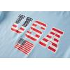Family Feeling Boys Short Sleeve Summer Crewneck Kids T-Shirts One Piece Girls Tee(American Flag-blue)