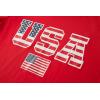 Family Feeling Boys Short Sleeve Summer Crewneck Kids T-Shirts One Piece Girls Tee(American Flag-red)